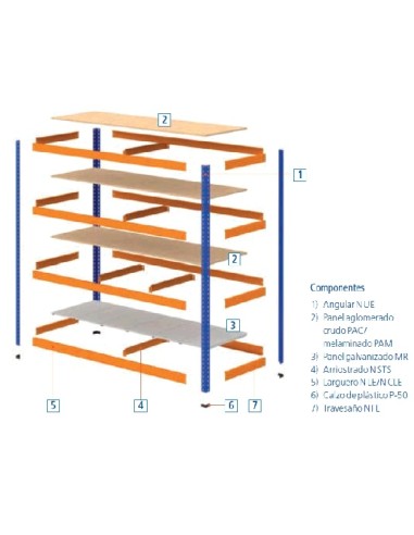 LARGUERO N CLE-84 DE 2134x80x30mm /...