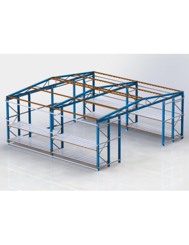 GARAJE FACIL MONTAJE CON ESTANTERIAS