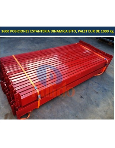 3600 POSICIONES ESTANTERIA DINAMICA...