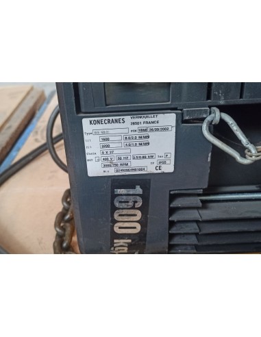 POLIPASTO DE CADENA 1600 Kg KONECRANE...